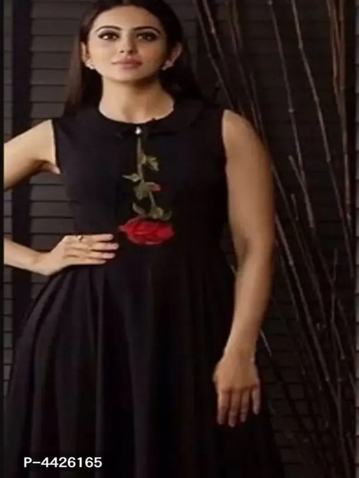 Stylish Rayon Embroidered Gown OrderMeFirst