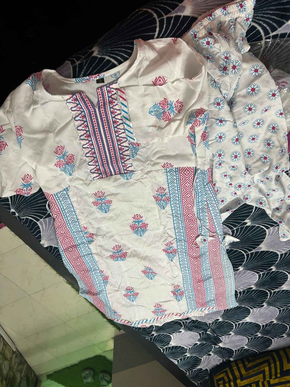 Stylish Rayon Printed Kurta Set for Women