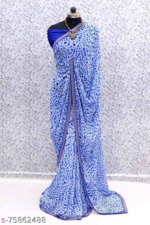 Tiger Print Saree
