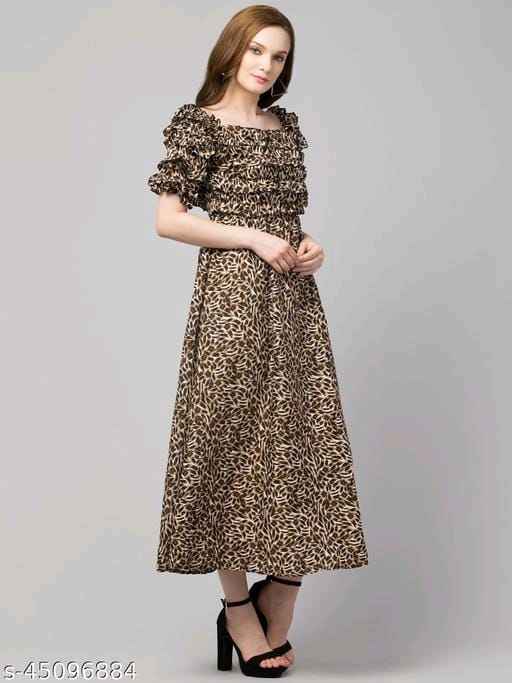 Tiger Print Women Dresses