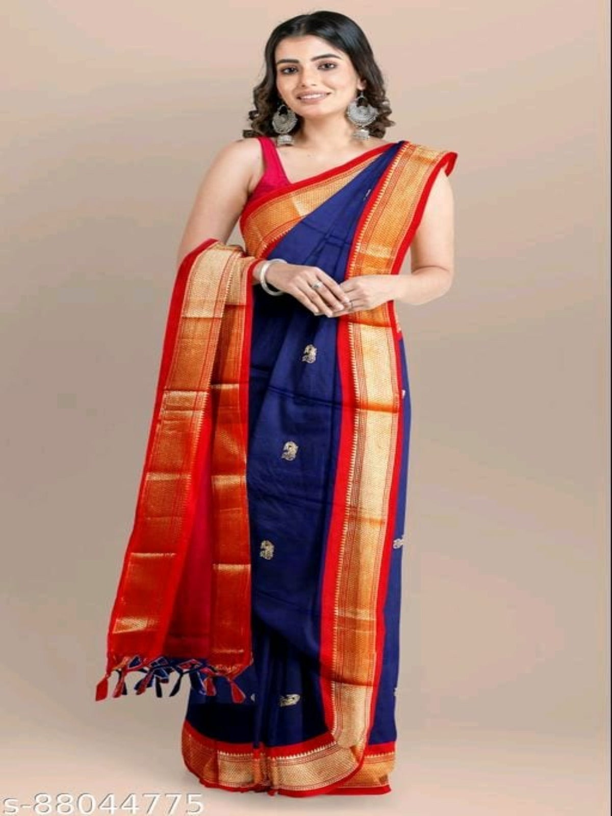 Traditional Paithani Silk Sarees With Contrast Blouse Piece - OrderMeFirst