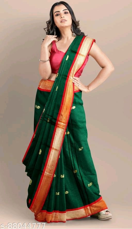 Traditional Paithani Silk Sarees With Contrast Blouse Piece - OrderMeFirst