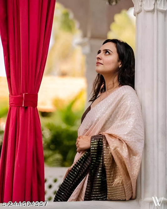 Trending Bollywood Style Sequence Work Saree - OrderMeFirst