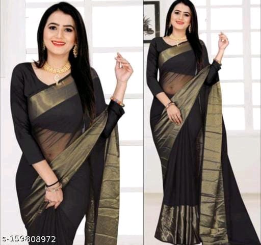 Two-Tone Chiffon Saree With Blouse - OrderMeFirst