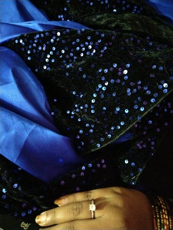 Velvet Sequence Saree - OrderMeFirst