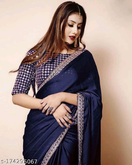 Vichitra Silk Wine Saree - OrderMeFirst