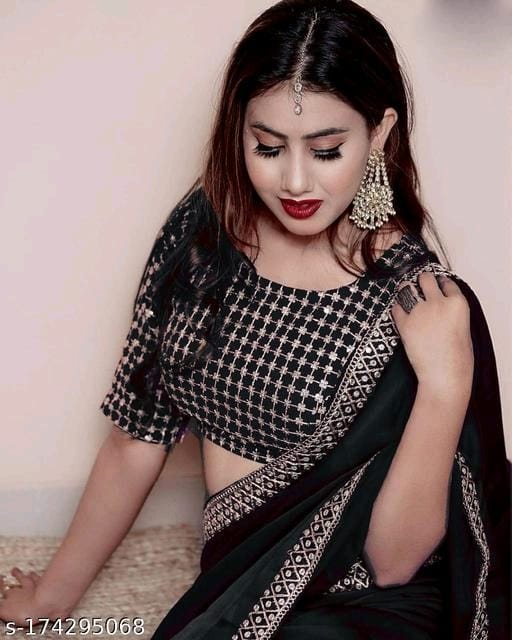 Vichitra Silk Wine Saree - OrderMeFirst