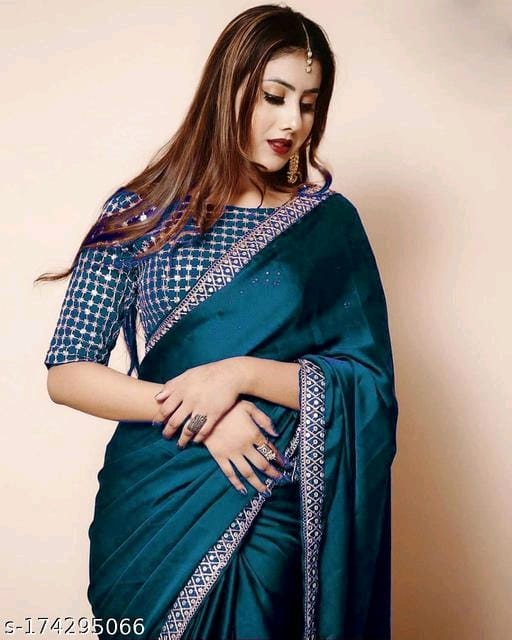 Vichitra Silk Wine Saree - OrderMeFirst