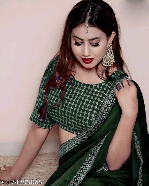 Vichitra Silk Wine Saree - OrderMeFirst