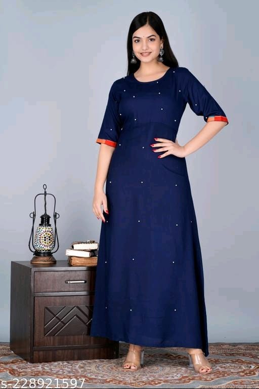 Viscose Rayon Gown - OrderMeFirst
