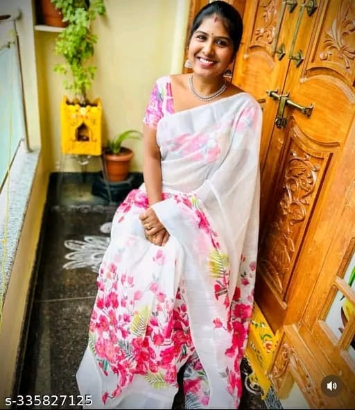 Floral Print Sarees - OrderMeFirst