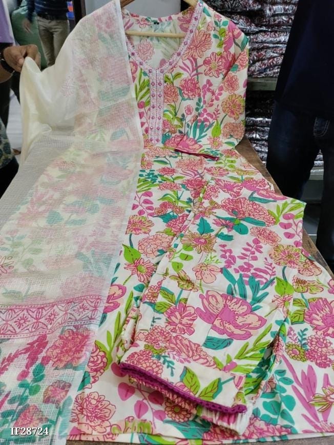 Saganeri Block Print Kurta Set - OrderMeFirst