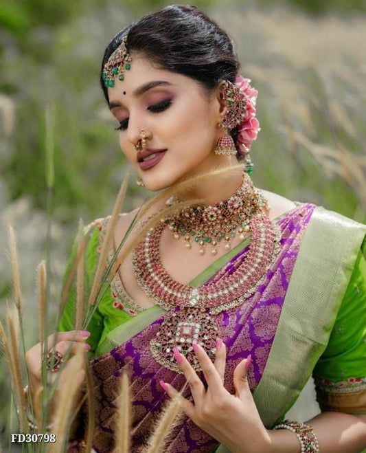 Indian Weddings Lichi Saree - OrderMeFirst