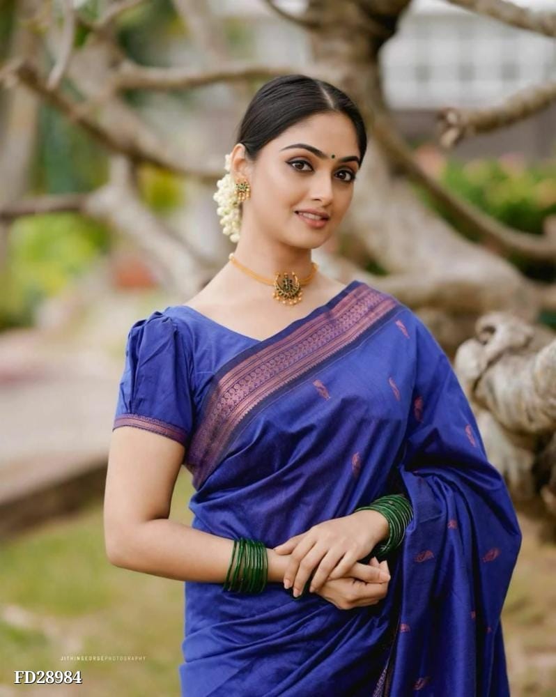 Lichi Silk Saree With Jacquard Border - OrderMeFirst