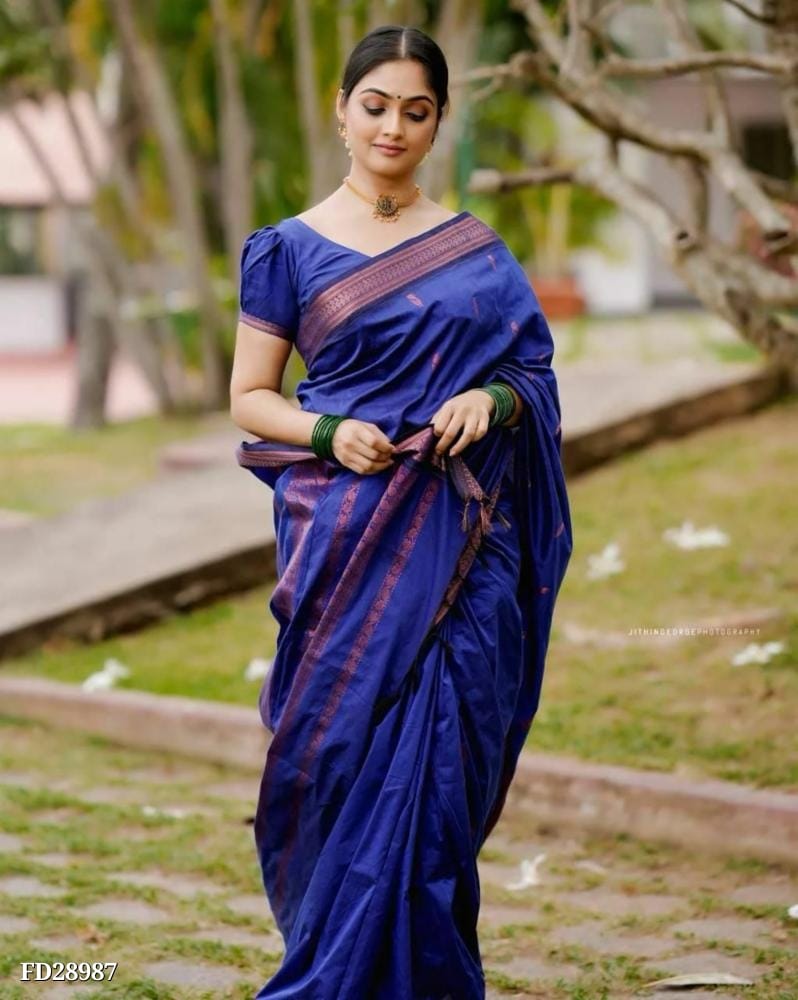 Lichi Silk Saree With Jacquard Border - OrderMeFirst