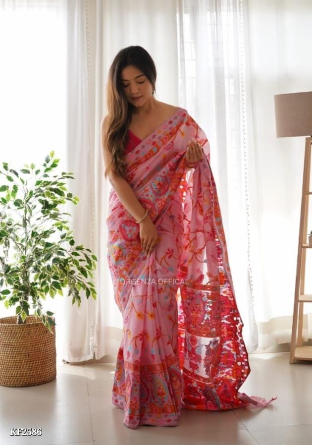 Kashmiri Soft Silk Saree - OrderMeFirst