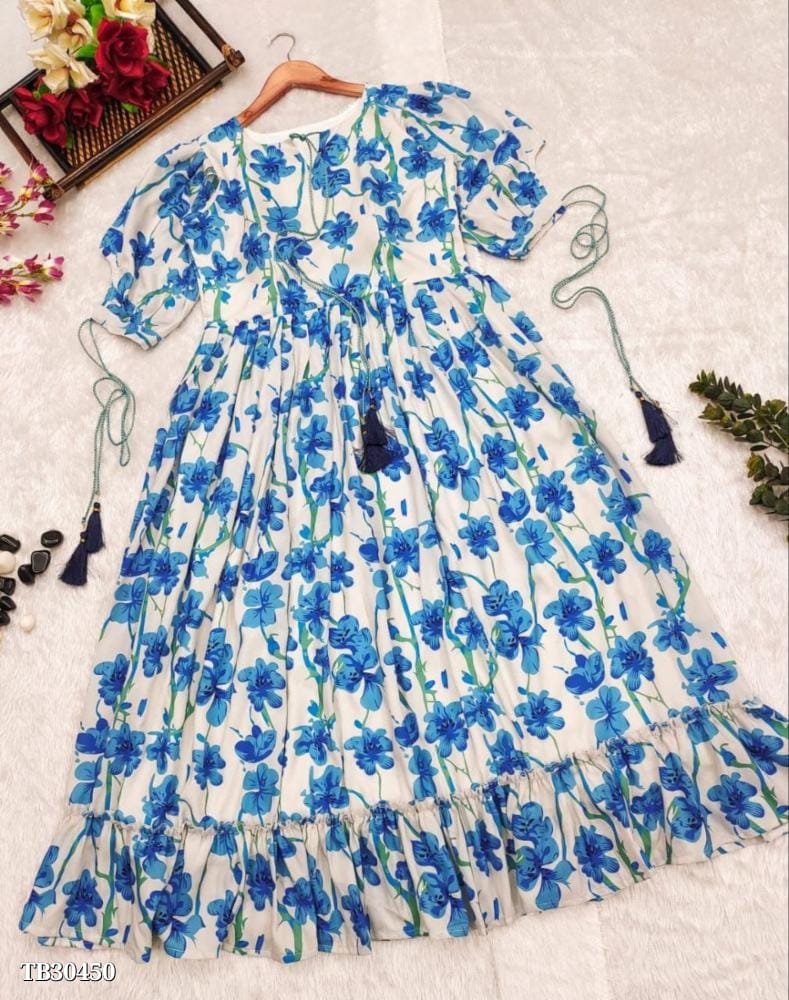 Azure Bloom Dress - OrderMeFirst