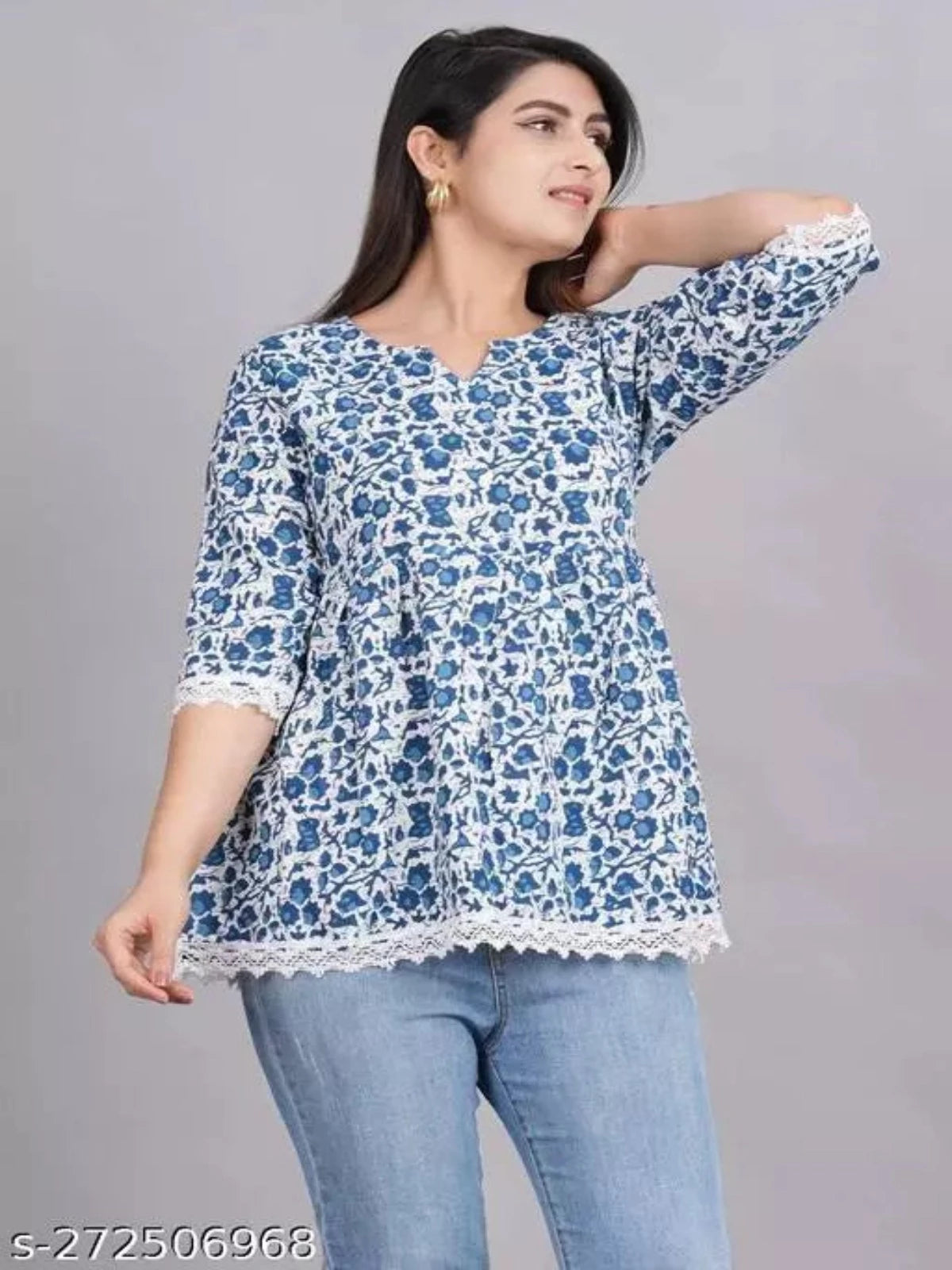 Woman printed pure Rayon tops - OrderMeFirst
