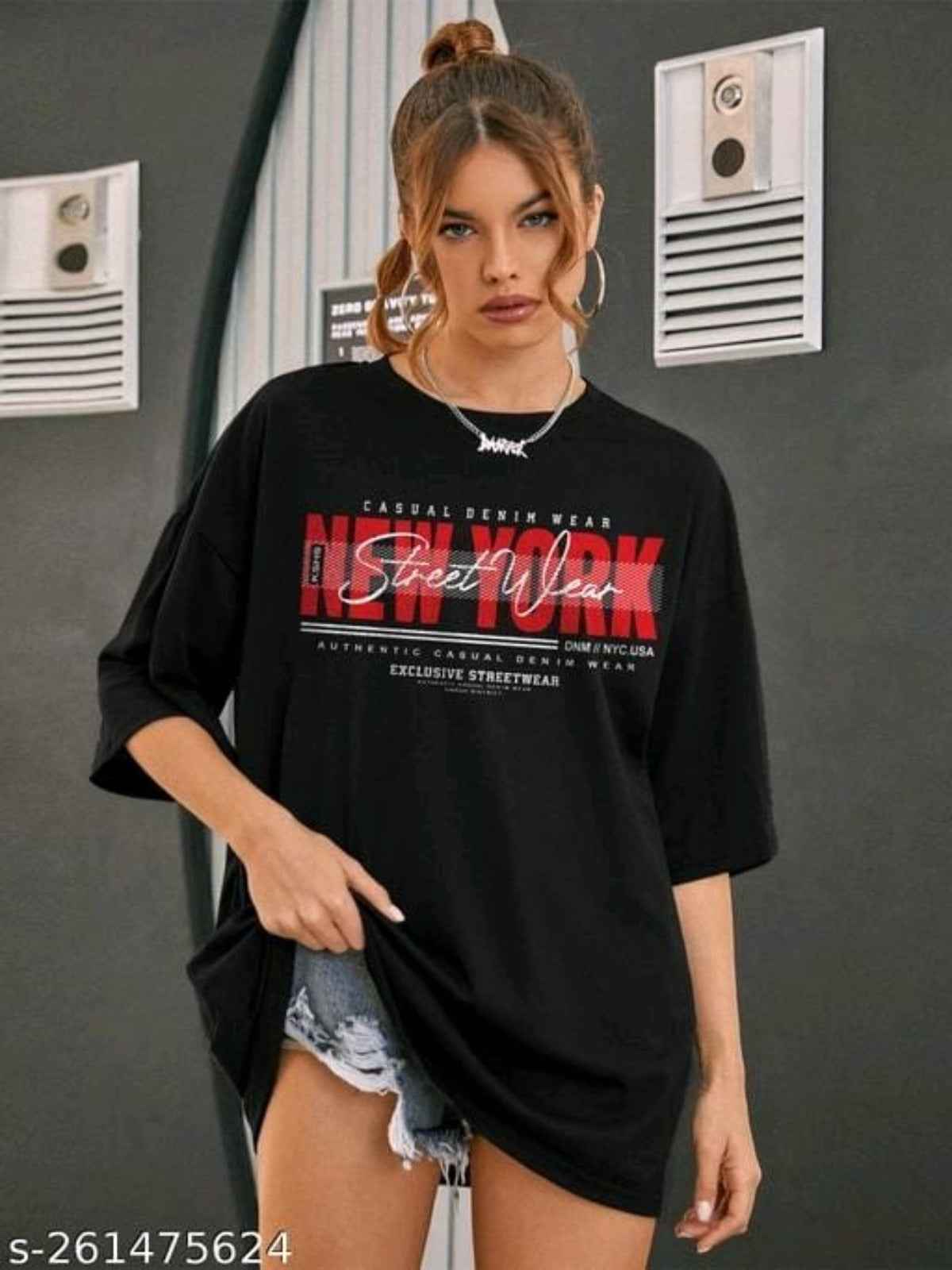 Women Black Tshirt