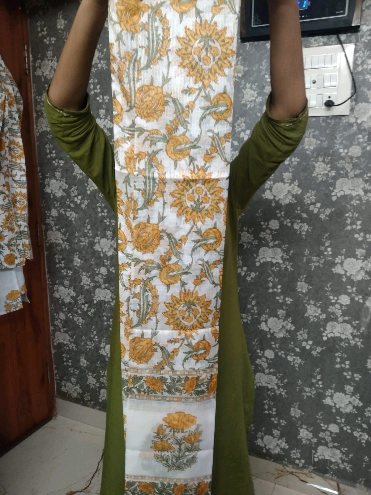 Women Block Printed kurta and pant set with Dupatta OrderMeFirst