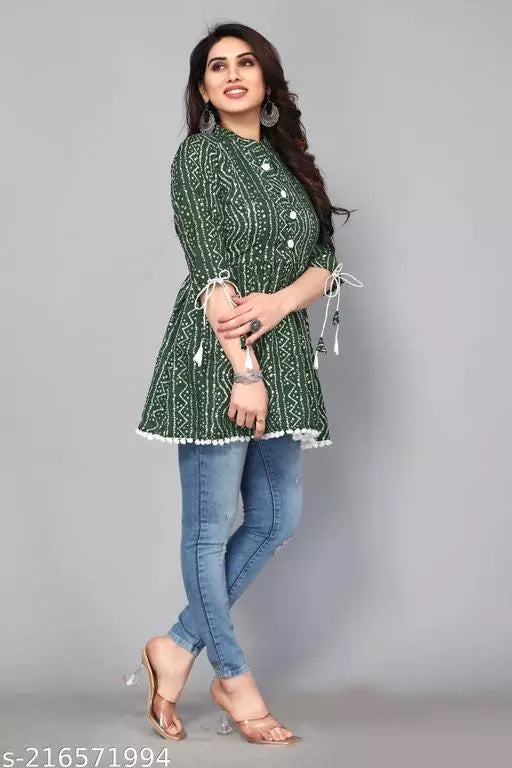 Women Cotton Printed Wear Top - OrderMeFirst