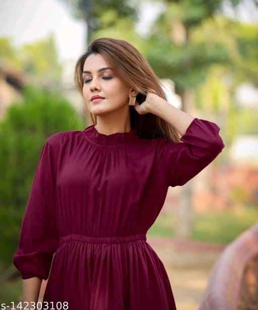 Women Retro Flared Skater Dress