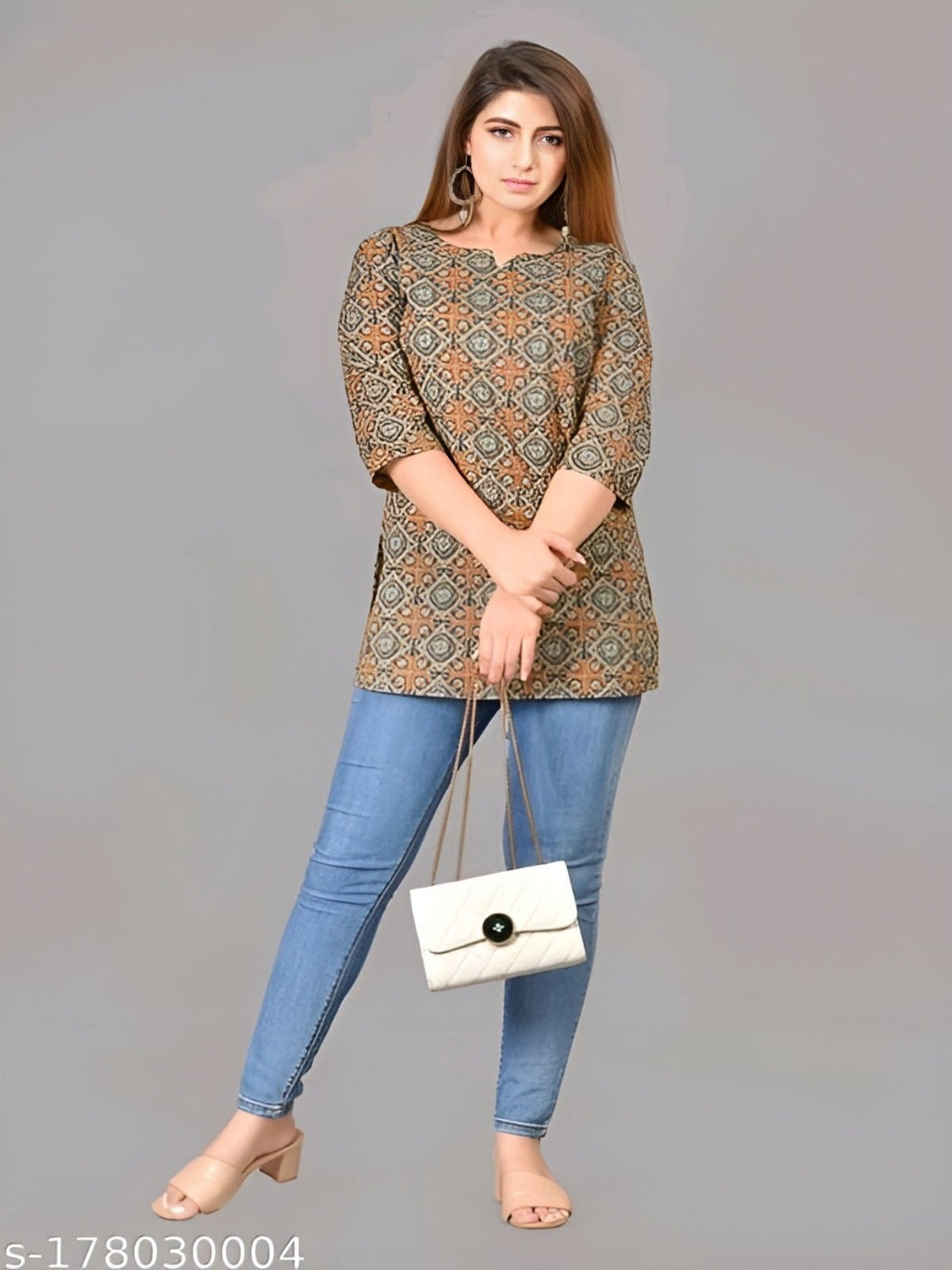 Women's Cotton printed short Kurti - OrderMeFirst