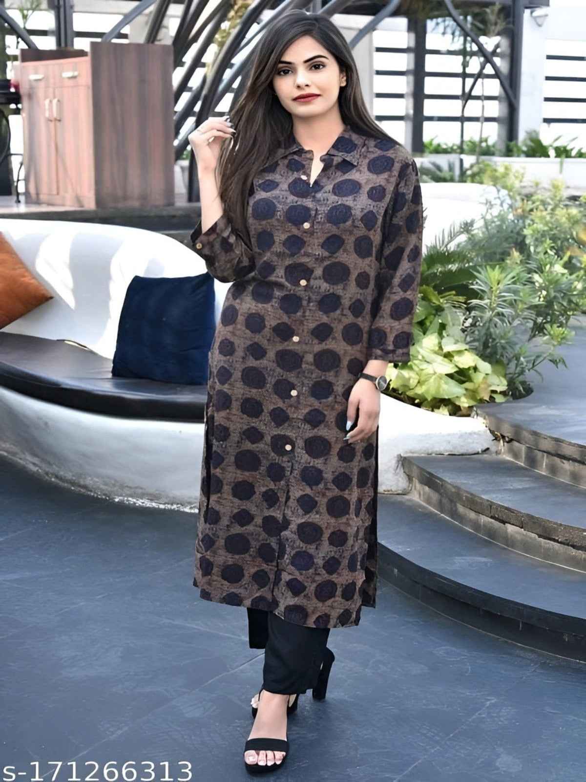 Women's Printed Rayon Kurti
