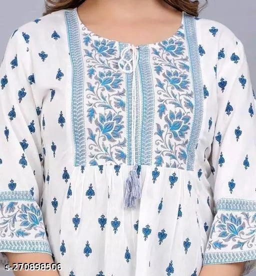 Womens Festival Printed Rayon Top - OrderMeFirst