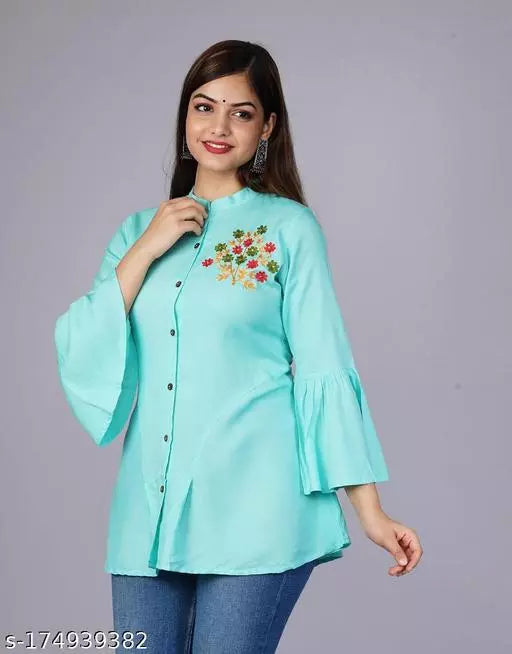Womens Rayon Embroidery Top - OrderMeFirst