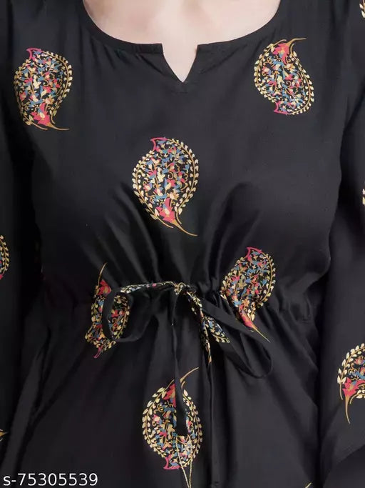 Womens Rayon Printed kaftan - OrderMeFirst