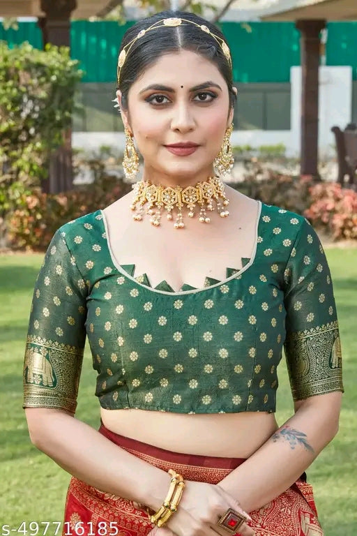 Cotton Silk Jacquard Saree - OrderMeFirst