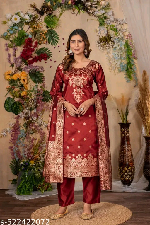 Art Silk Dupatta sets