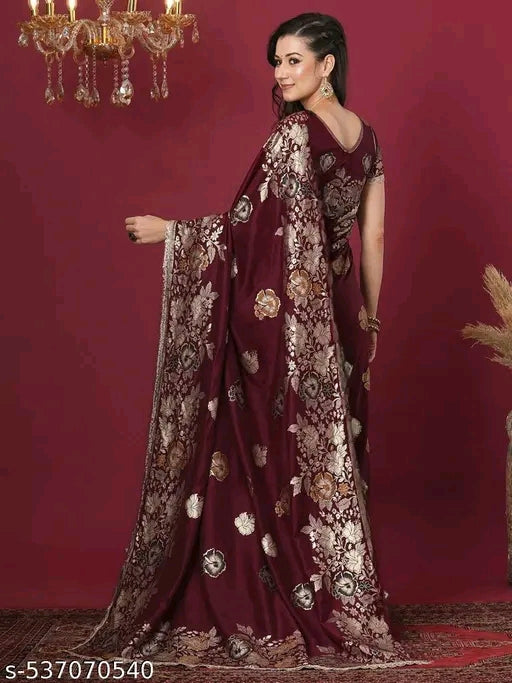 Jacquard Banarasi Silk Saree