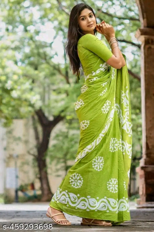 Soft Cotton Mulmu Saree - OrderMeFirst