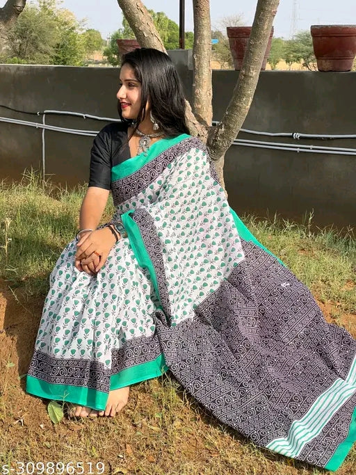 Jaipuri Print Saree - OrderMeFirst