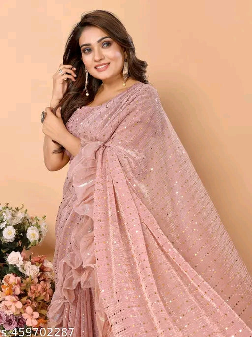 Bollywood Ruffle Saree