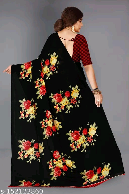 Daily Wear georgette Saree - OrderMeFirst