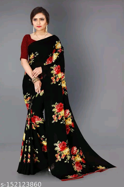 Daily Wear georgette Saree - OrderMeFirst