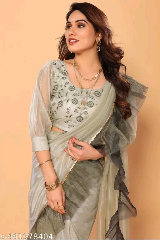 Ruffle Jimmy Choo Saree