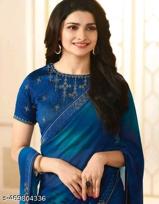 Diamond Work Georgette Saree