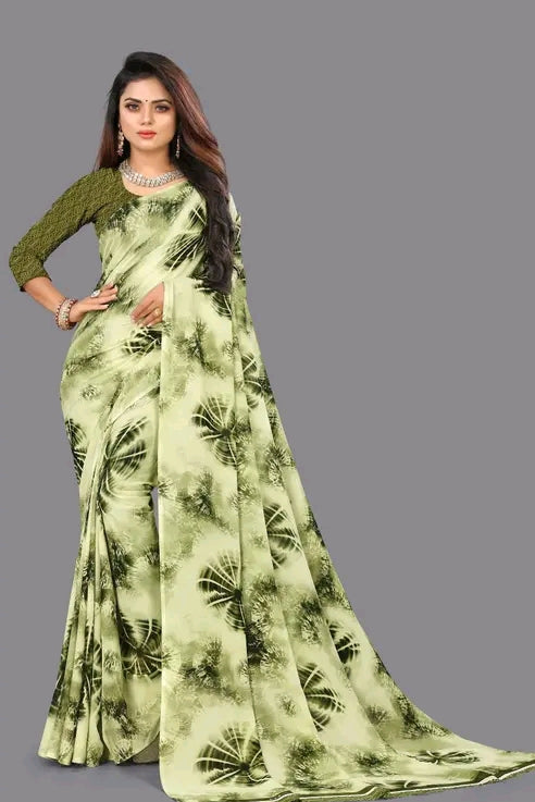 Floral Party Wear Saree