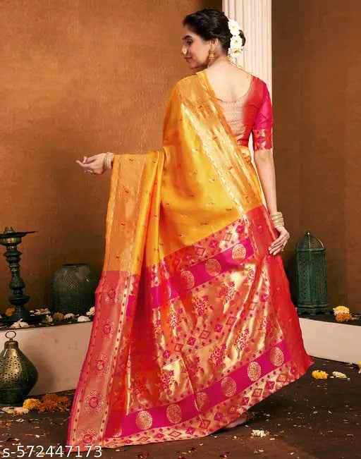 Gold Paithani Saree