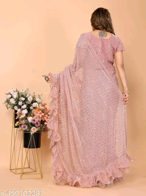 Bollywood Ruffle Saree