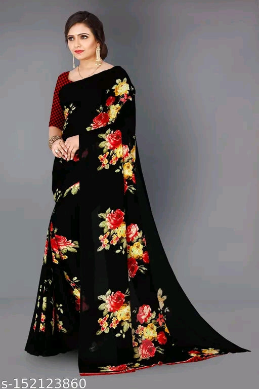 Daily Wear georgette Saree - OrderMeFirst