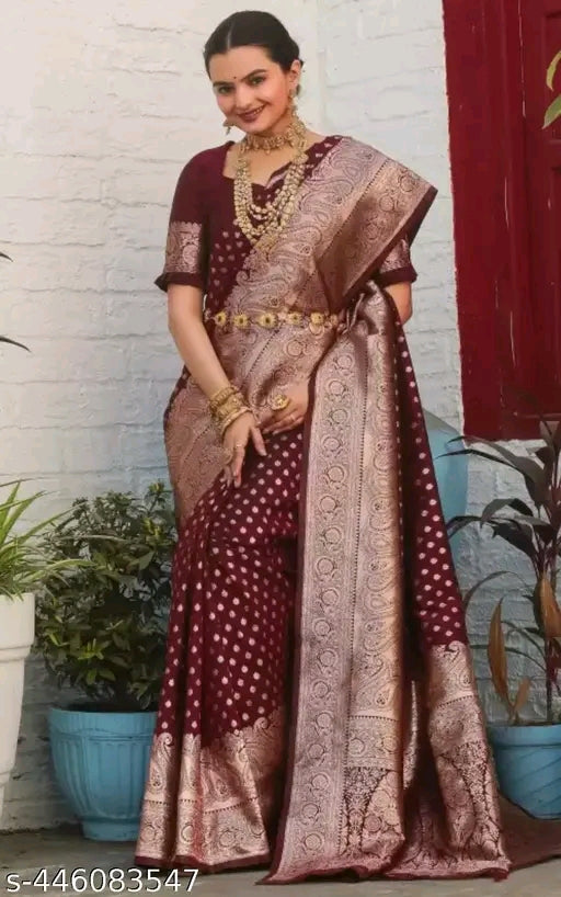 Pure Kanjivaram Silk Blend Saree - OrderMeFirst