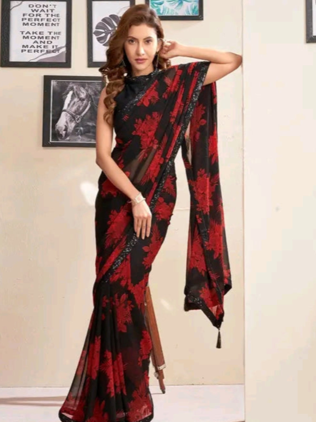 Aagam Refined Georgette Saree - Elegant and Versatile Wear - OrderMeFirst