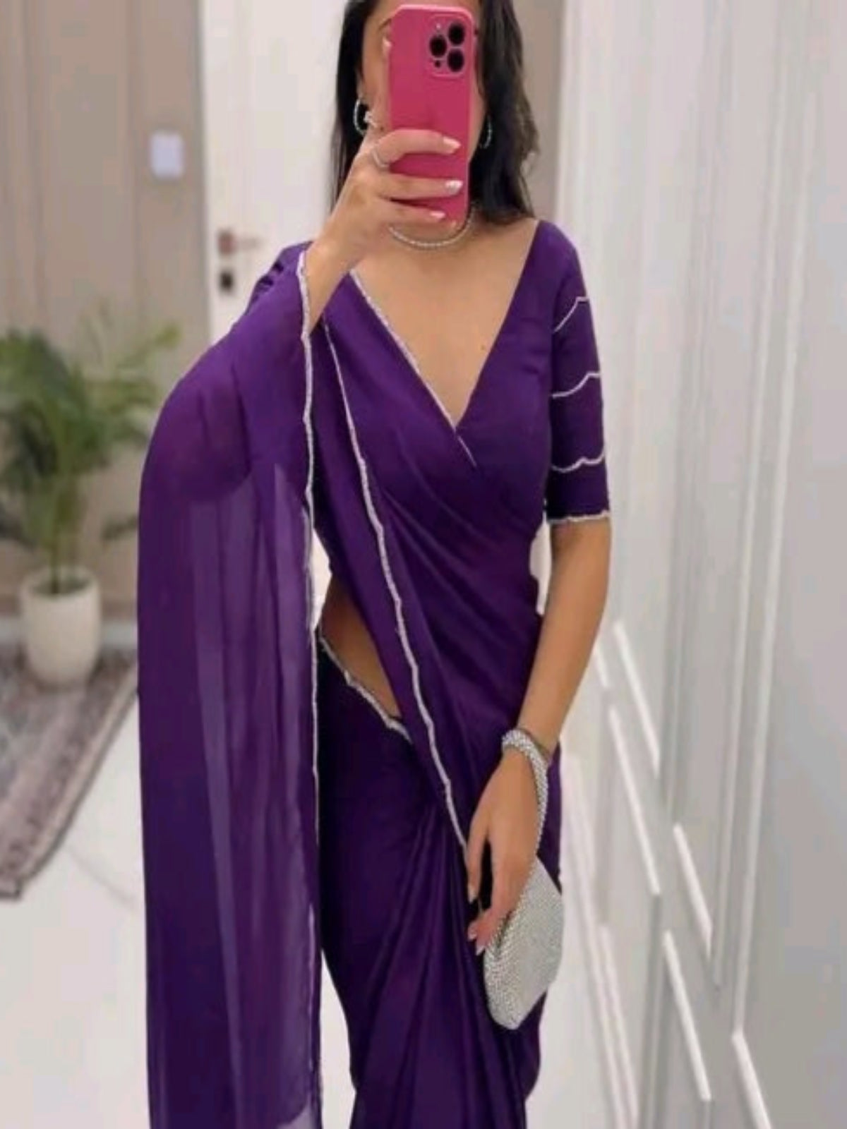 Heavy Georgette Saree - OrderMeFirst