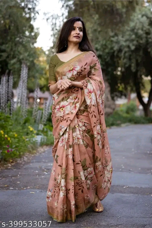 Printed Attractive Sarees - OrderMeFirst