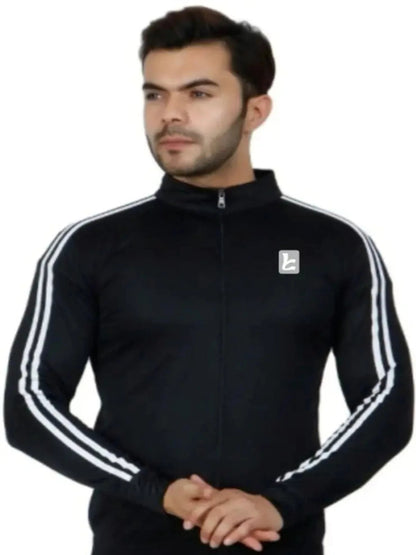 BLACK LYCRA JACKET FOR MEN OrderMeFirst